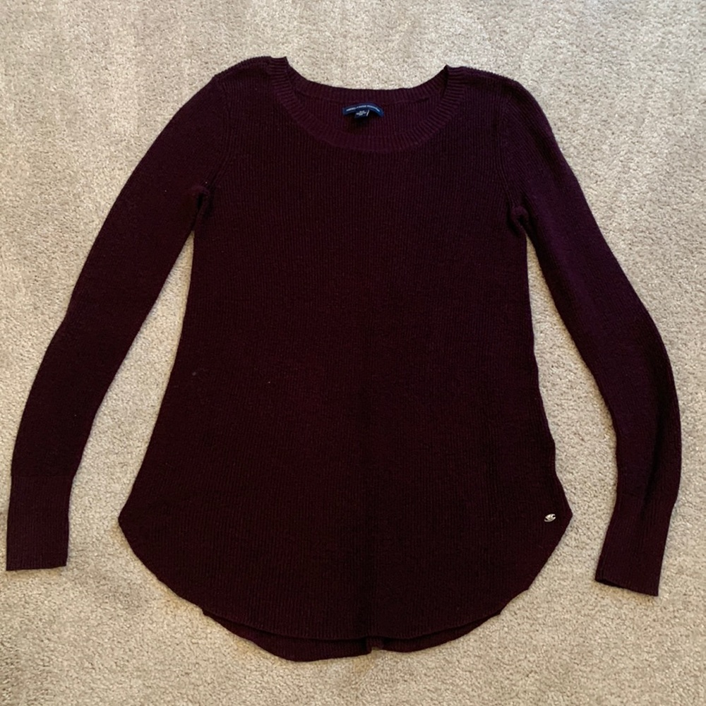 American Eagle Ribbed Scoop Neck Sweater